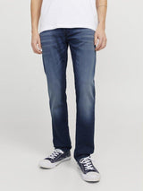 Jack & Jones Mike 424 I.K. - Mørkeblå Tapered fit jeans - HUSET Men & Women