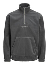 Jack & Jones Vesterbro - Fleece quarter zip sweat shirt i relaxed fit - HUSET Men & Women