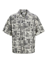 Jack&Jones Wayne - Kortærmet viskose/hør mix skjorte - HUSET Men & Women