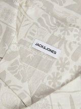 Jack&Jones Wayne - Kortærmet viskose/hør mix skjorte - HUSET Men & Women