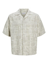 Jack&Jones Wayne - Kortærmet viskose/hør mix skjorte - HUSET Men & Women