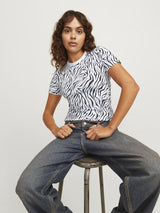 JJXX Gigi - Zebra t-shirt - HUSET Men & Women