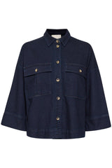 My Essential Wardrobe Lara - Kort denim skjorte - HUSET Men & Women
