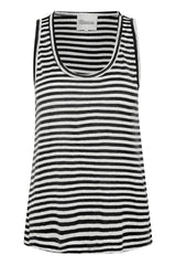 My Essential Wardrobe Lisa - Stribet hørmix top - HUSET Men & Women