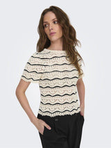 Only Annasofia Life - Stribet strik - HUSET Men & Women