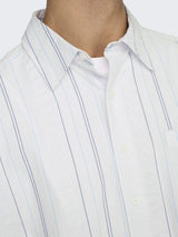Only&Sons Quentin - Relaxed seersucker skjorte - HUSET Men & Women