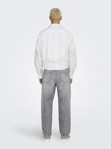 Only&Sons Quentin - Relaxed seersucker skjorte - HUSET Men & Women