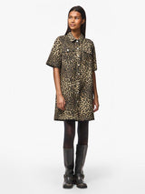 Pieces Asta - Kort leo denim kjole - HUSET Men & Women