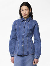 Pieces Ginny - Denim skjorte - HUSET Men & Women