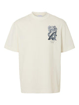 Selected Home Will - T-shirt med print - HUSET Men & Women