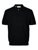 Selected Homme Cran - Half zip polo med struktur - HUSET Men & Women