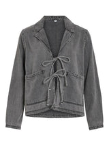 Vila Kiki - Tie denim jacket - HUSET Men & Women