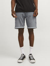 Jack & Jones Rick 370 - Grå denim shorts - HUSET Men & Women