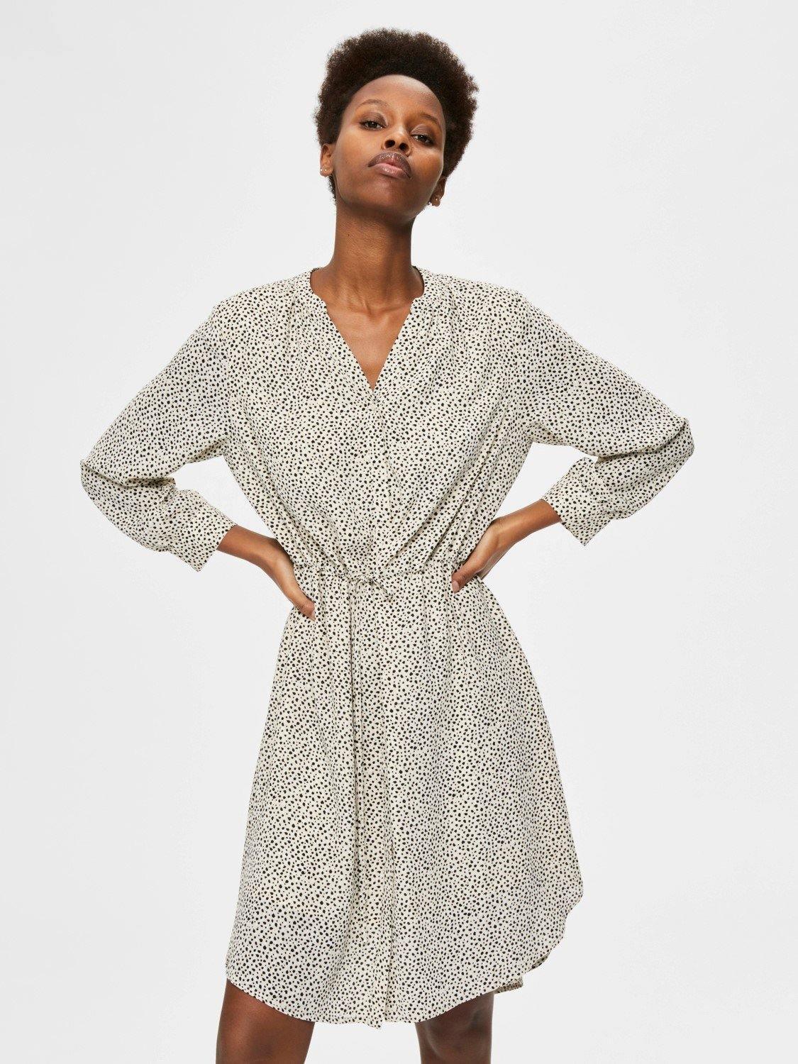 Selected Femme Damina - Mønsteret kjole - HUSET Men & Women