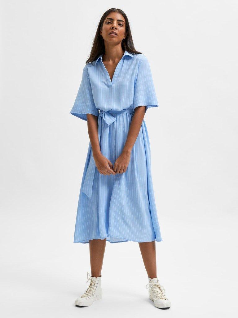 Selected Femme Rhonda - Midi kjole - HUSET Men & Women