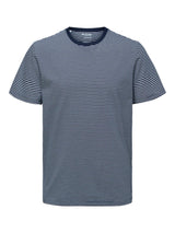 Selected Homme Norman 180 - Stribet T-shirt i økologisk bomuld - HUSET Men & Women