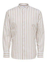 Selected Homme Regnew - Hørmix regular fit skjorte med kinakrave - HUSET Men & Women