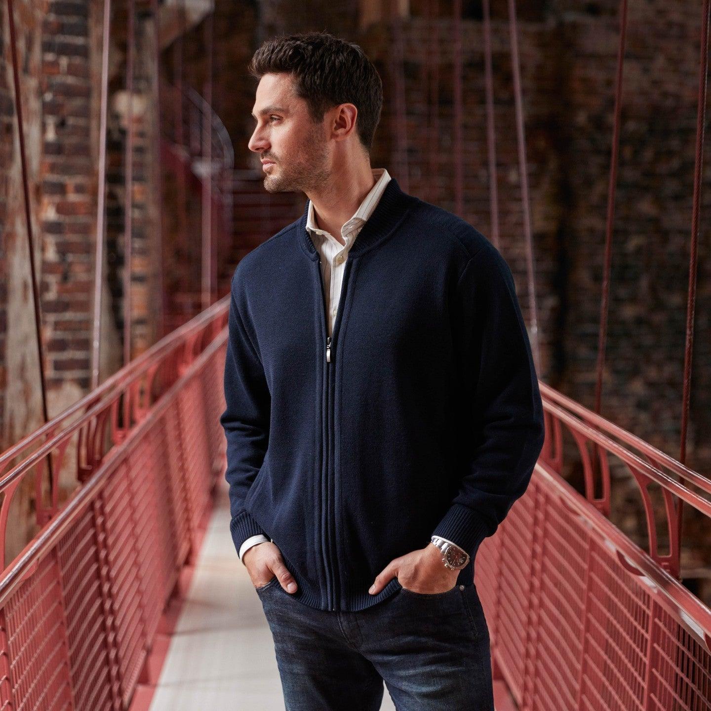 Belika Hamburg - merino cardigan - HUSET Men & Women