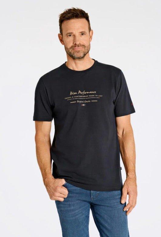 Bison - Signature logo t-shirt - HUSET Men & Women