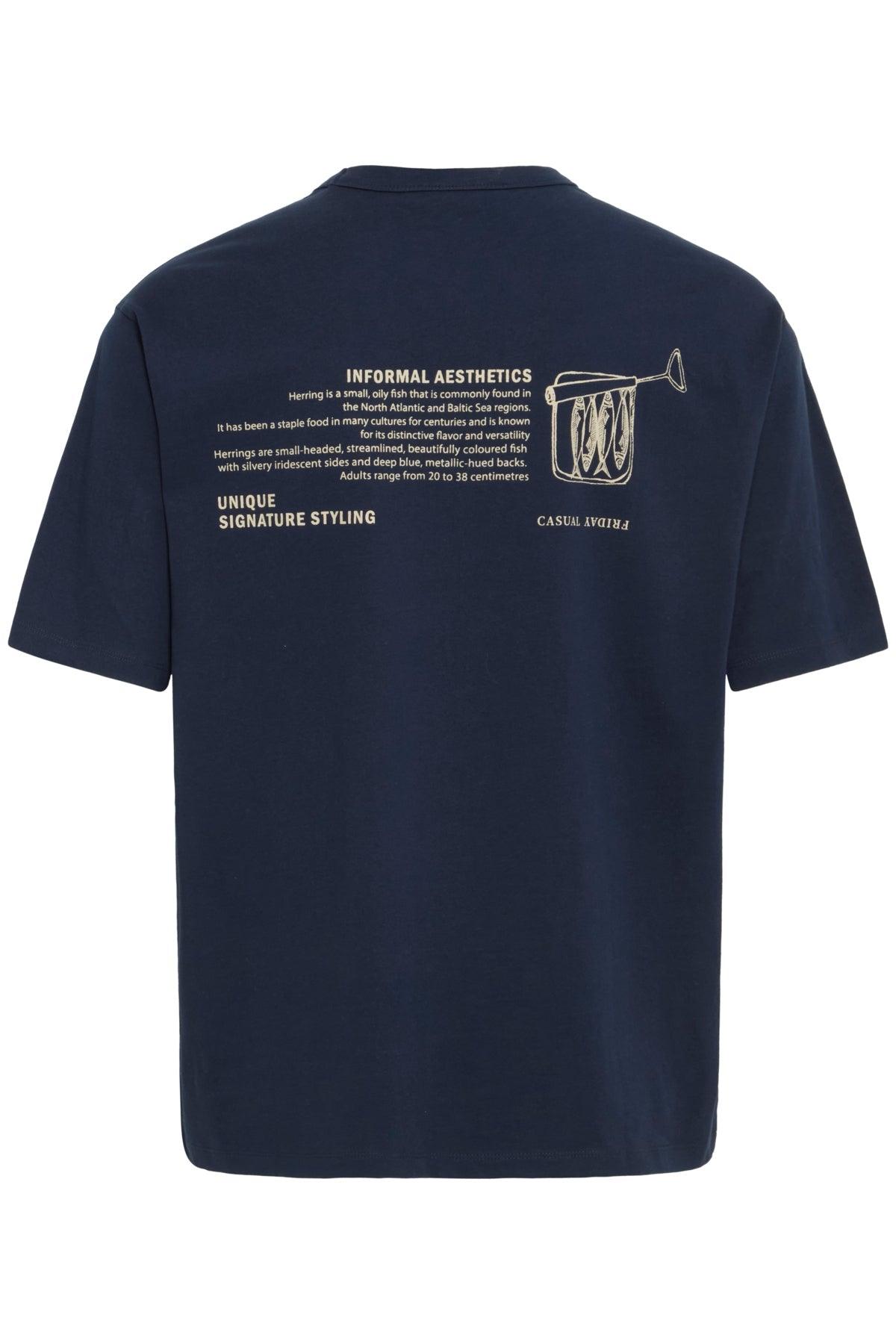 Casual Friday Archer - T-shirt med backprint - HUSET Men & Women