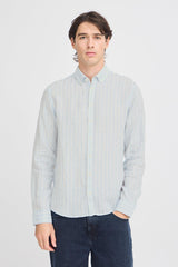 Casual Friday Dallas - Stribet hørmix skjorte - HUSET Men & Women