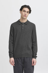 Casual Friday Frode - Langærmet strikket polo - HUSET Men & Women - Casual Friday