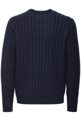 Casual Friday Karl - Cable striktrøje i uld mix - HUSET Men & Women