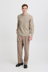 Casual Friday Karl - Cable striktrøje i uld mix - HUSET Men & Women
