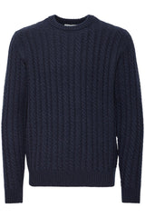 Casual Friday Karl - Cable striktrøje i uld mix - HUSET Men & Women