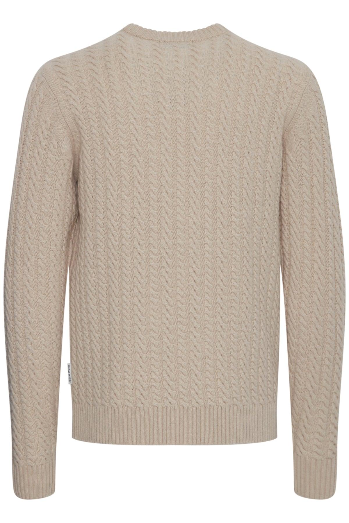 Casual Friday Karl - Cable striktrøje i uld mix - HUSET Men & Women