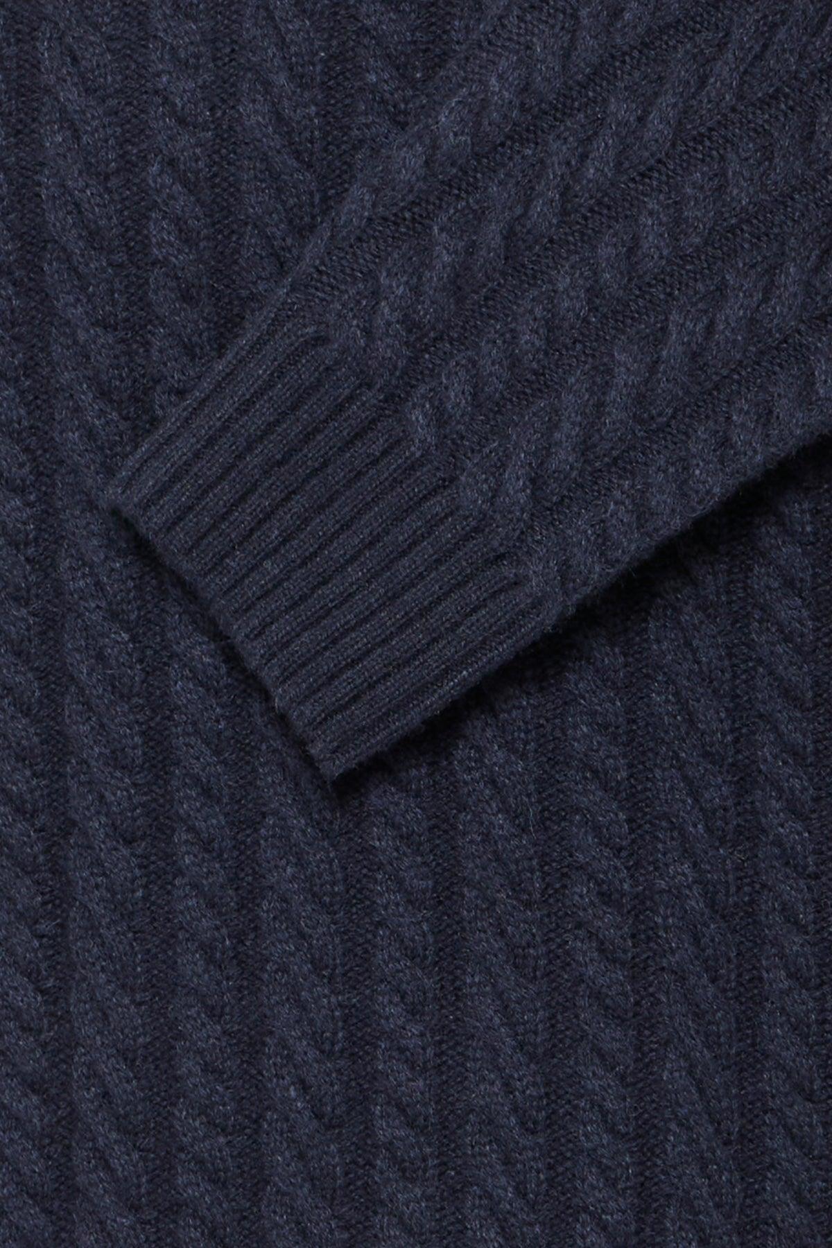 Casual Friday Karl - Cable striktrøje i uld mix - HUSET Men & Women