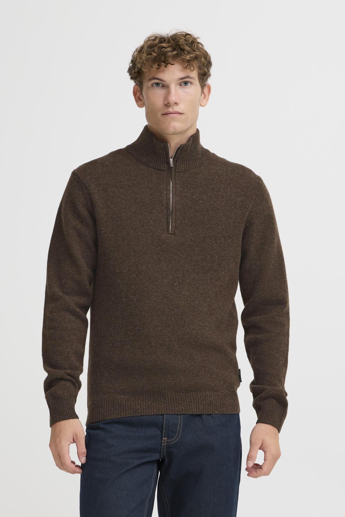 Casual Friday Karl - Halfzip lammeuldsstrik - HUSET Men & Women - Casual Friday