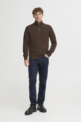 Casual Friday Karl - Halfzip lammeuldsstrik - HUSET Men & Women - Casual Friday