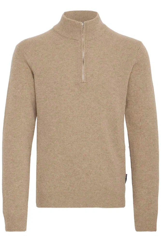 Casual Friday Karl - Halfzip uldstriktrøje i regular fit - HUSET Men & Women