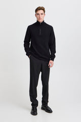 Casual Friday Karl - Halfzip uldstriktrøje i regular fit - HUSET Men & Women