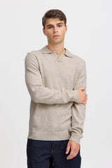 Casual Friday Karl - Langærmet polo striktrøje - HUSET Men & Women