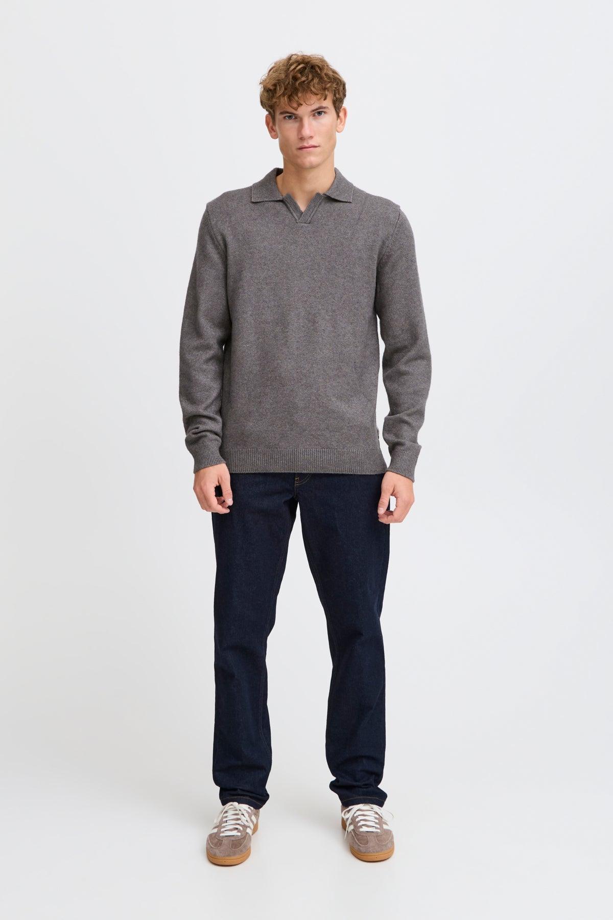 Casual Friday Karl - Langærmet polo striktrøje - HUSET Men & Women