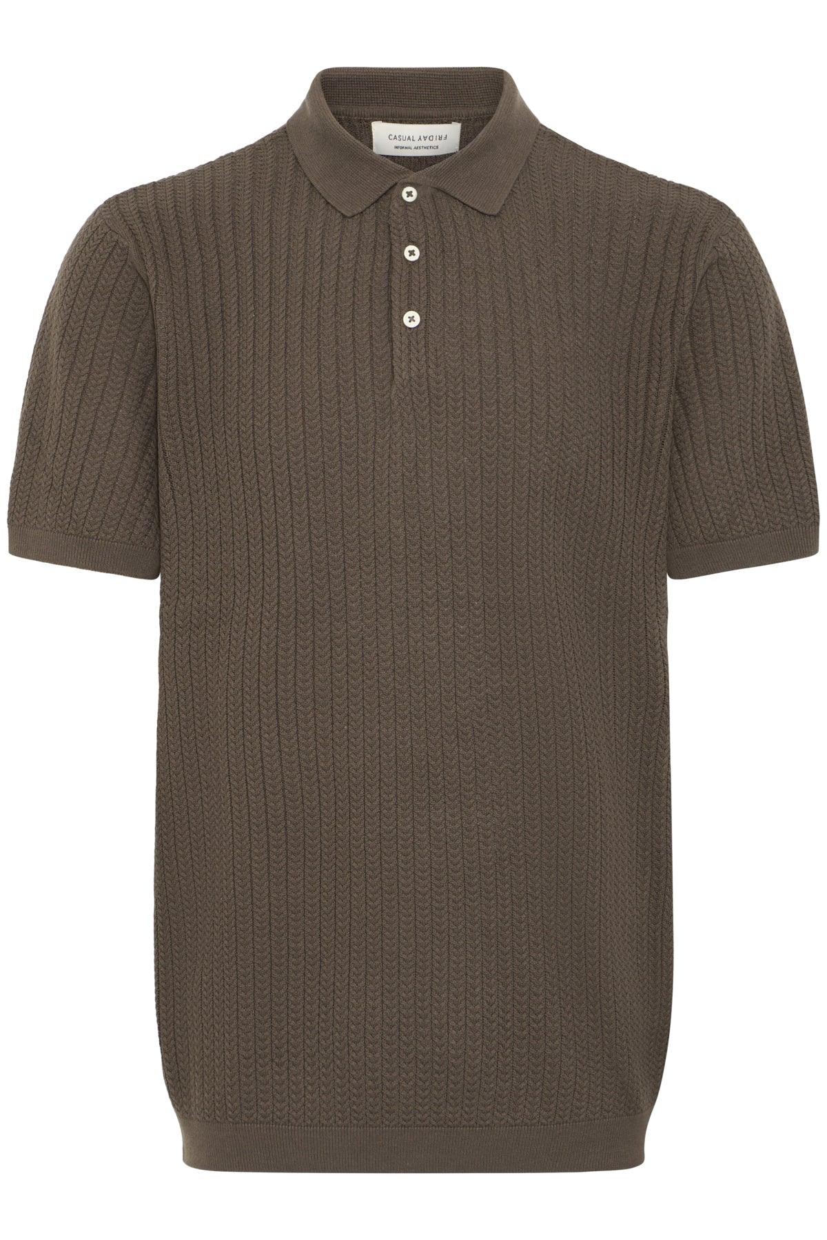 Casual Friday Karl - Strik polo med struktur - HUSET Men & Women