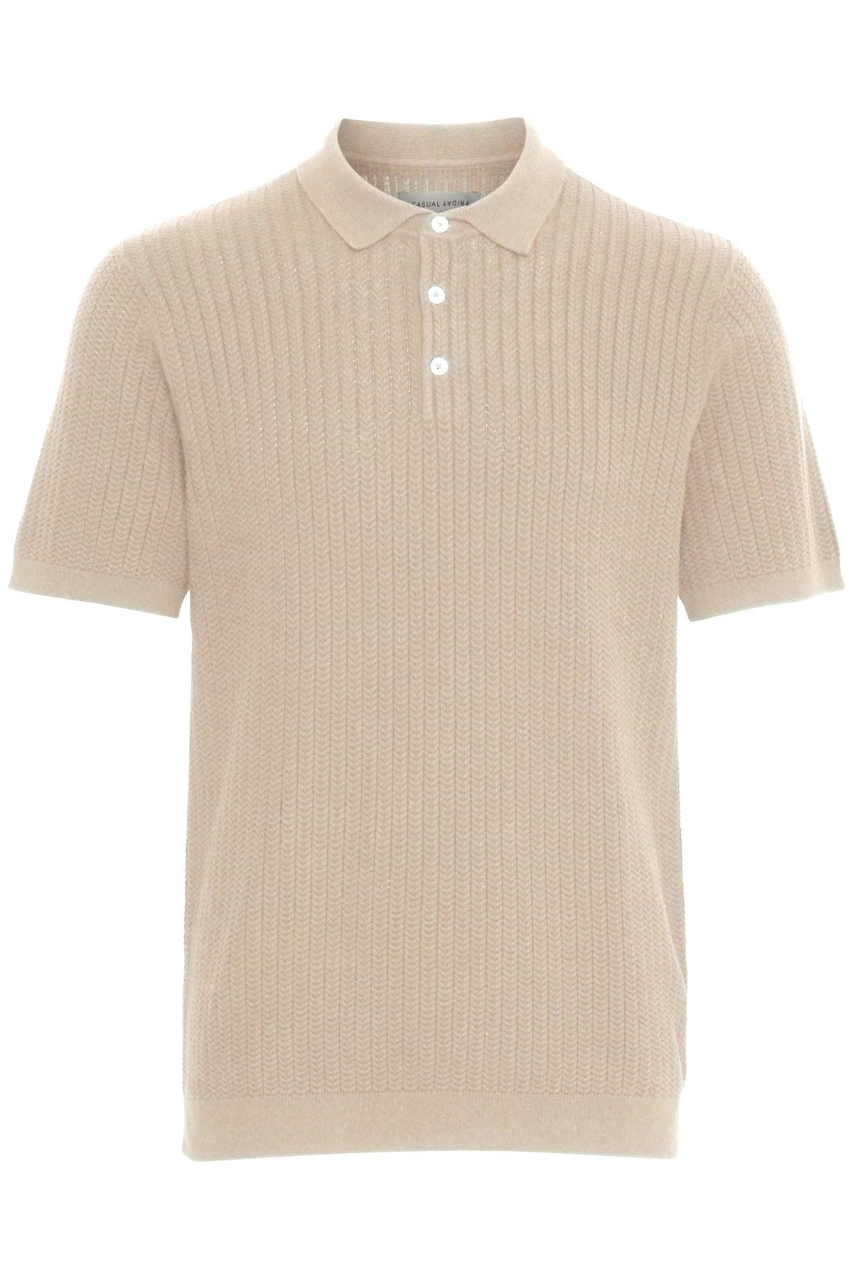 Casual Friday Karl - Strik polo med struktur - HUSET Men & Women