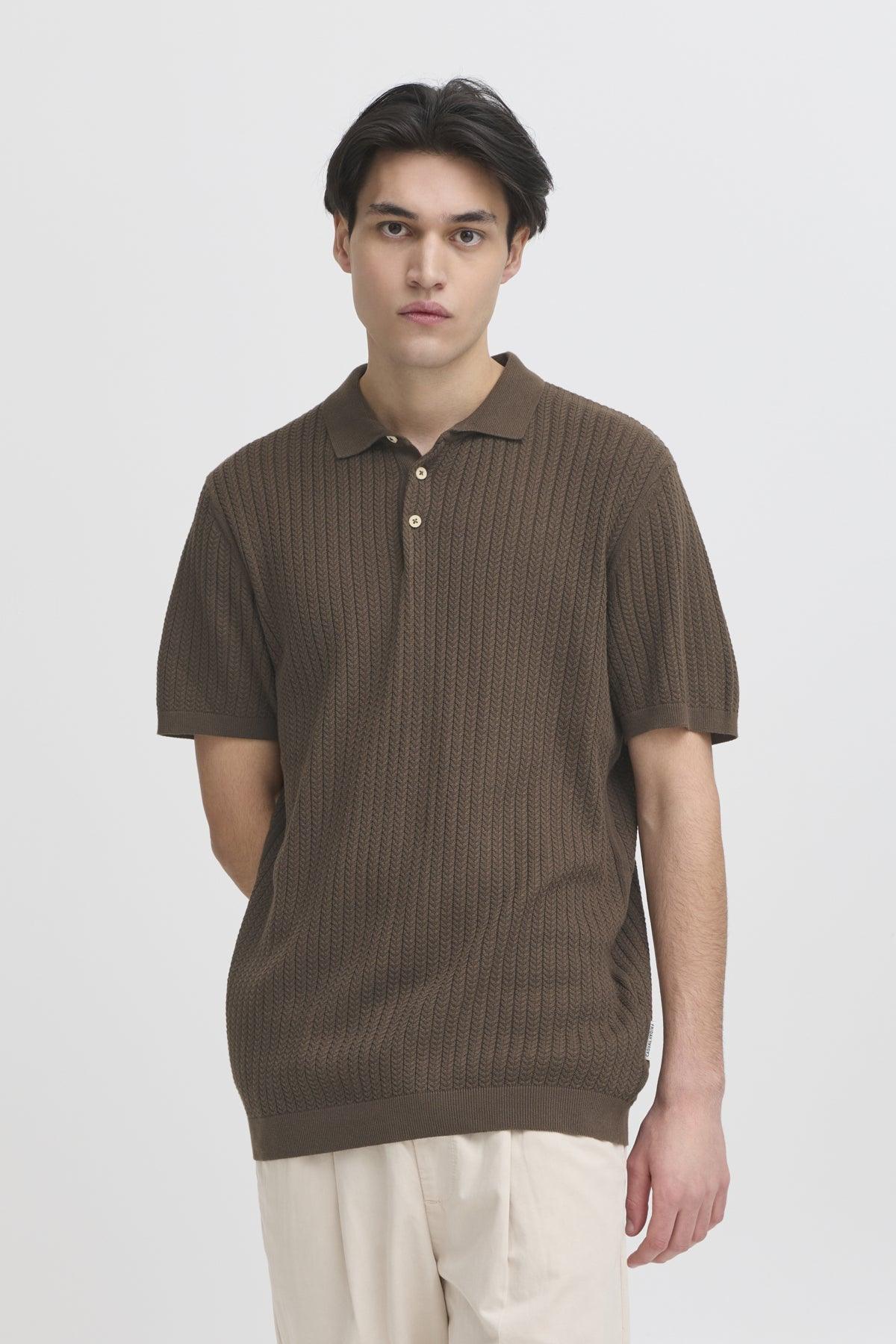 Casual Friday Karl - Strik polo med struktur - HUSET Men & Women