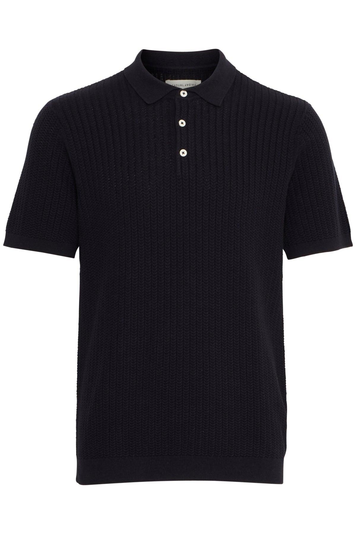Casual Friday Karl - Strik polo med struktur - HUSET Men & Women