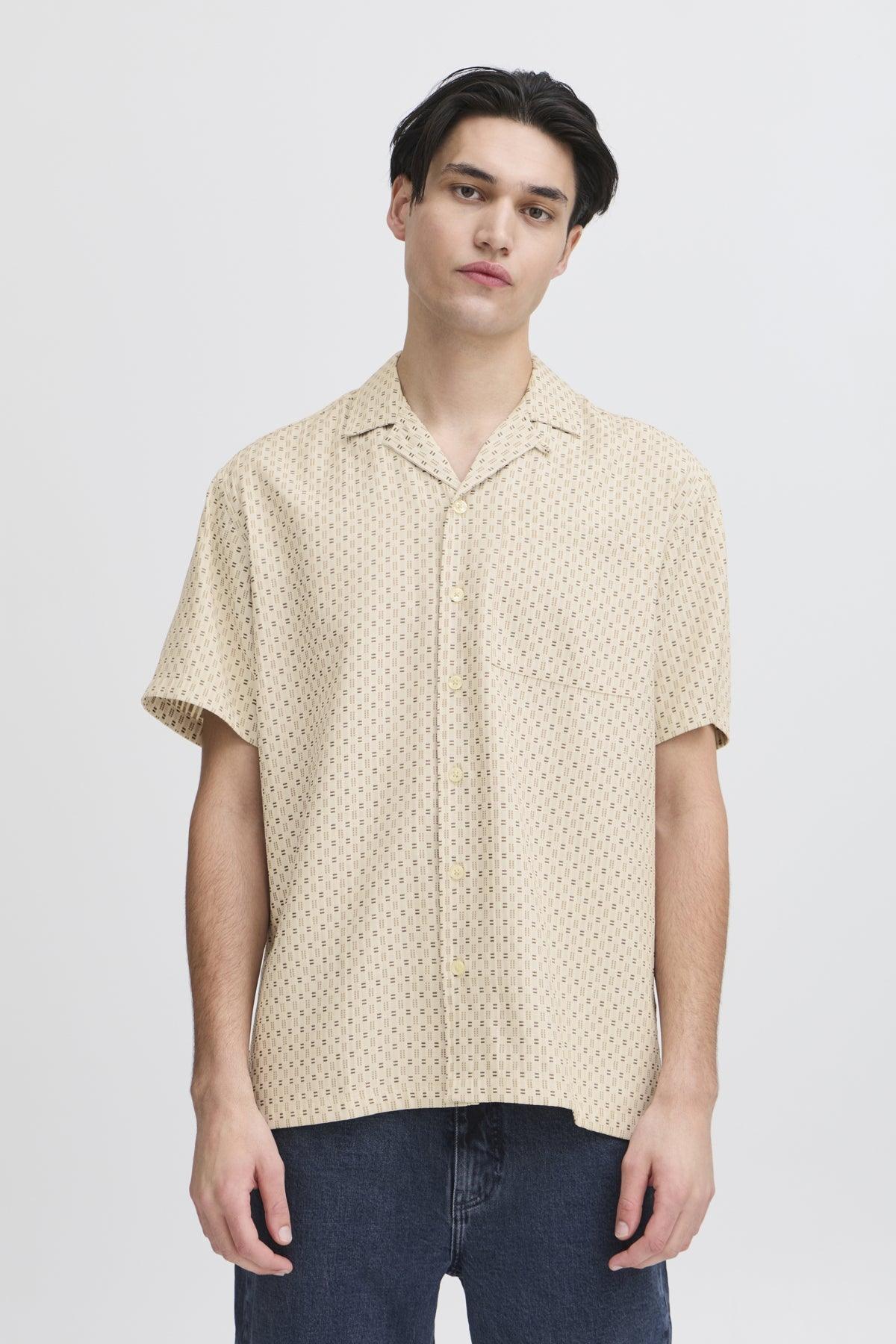 Casual Friday Theodore - Kortærmet jacquard skjorte - HUSET Men & Women