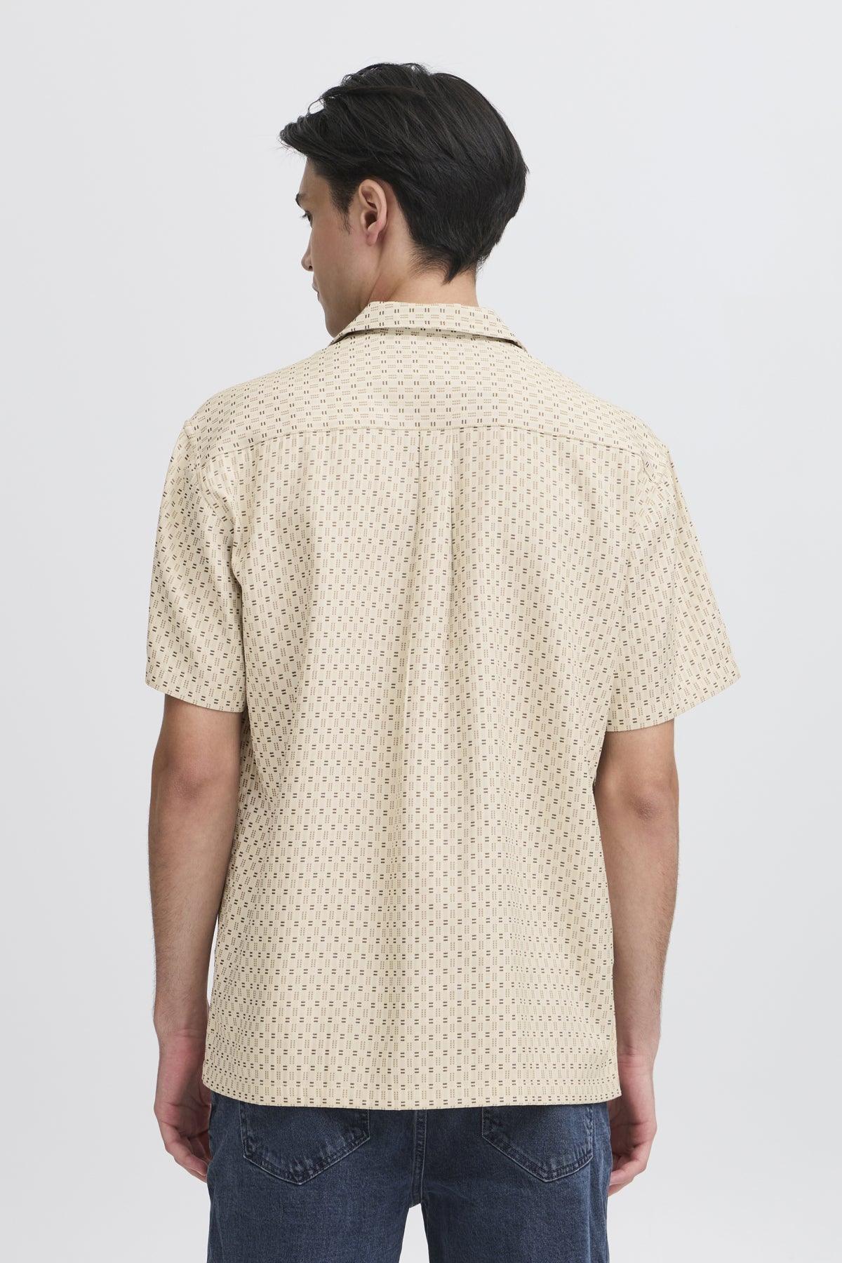Casual Friday Theodore - Kortærmet jacquard skjorte - HUSET Men & Women