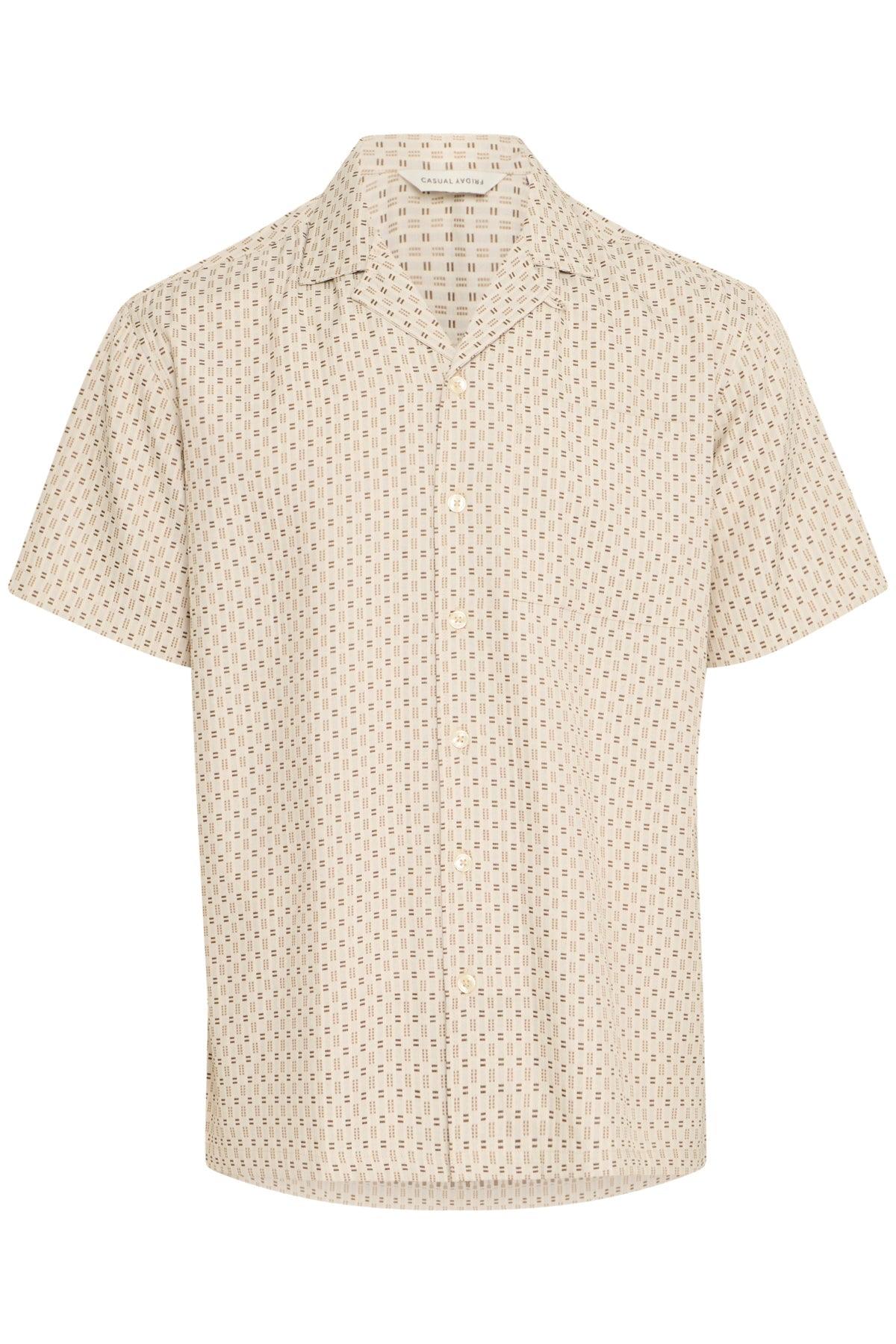 Casual Friday Theodore - Kortærmet jacquard skjorte - HUSET Men & Women