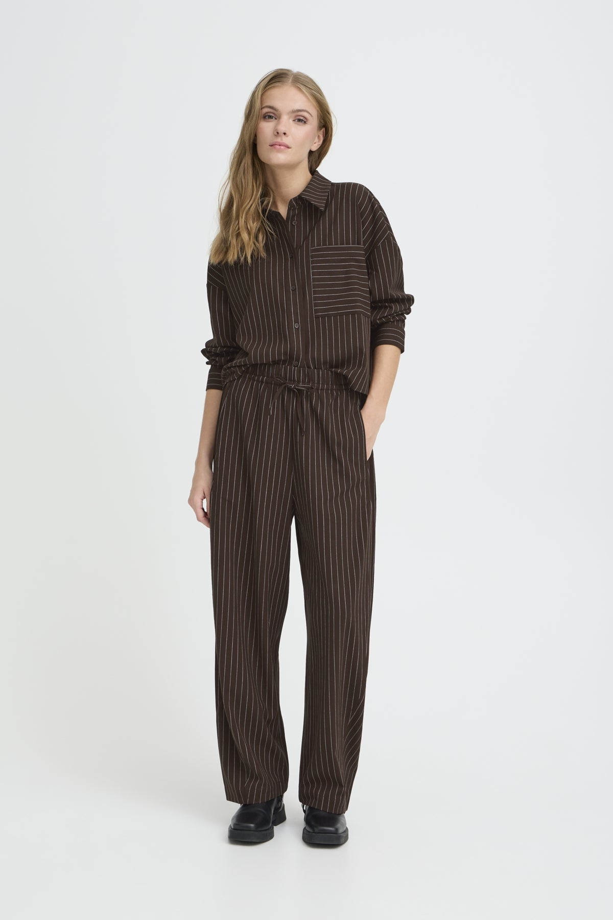 Ichi Trine - Stribede bukser - HUSET Men & Women - ICHI