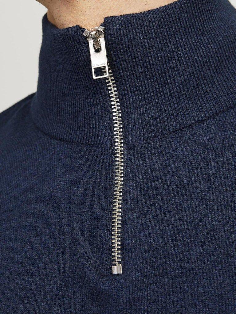 Jack & Jones Emil - Half zip højhalset strikket pullover - HUSET Men & Women