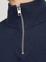 Jack & Jones Emil - Half zip højhalset strikket pullover - HUSET Men & Women
