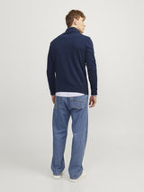 Jack & Jones Emil - Half zip højhalset strikket pullover - HUSET Men & Women