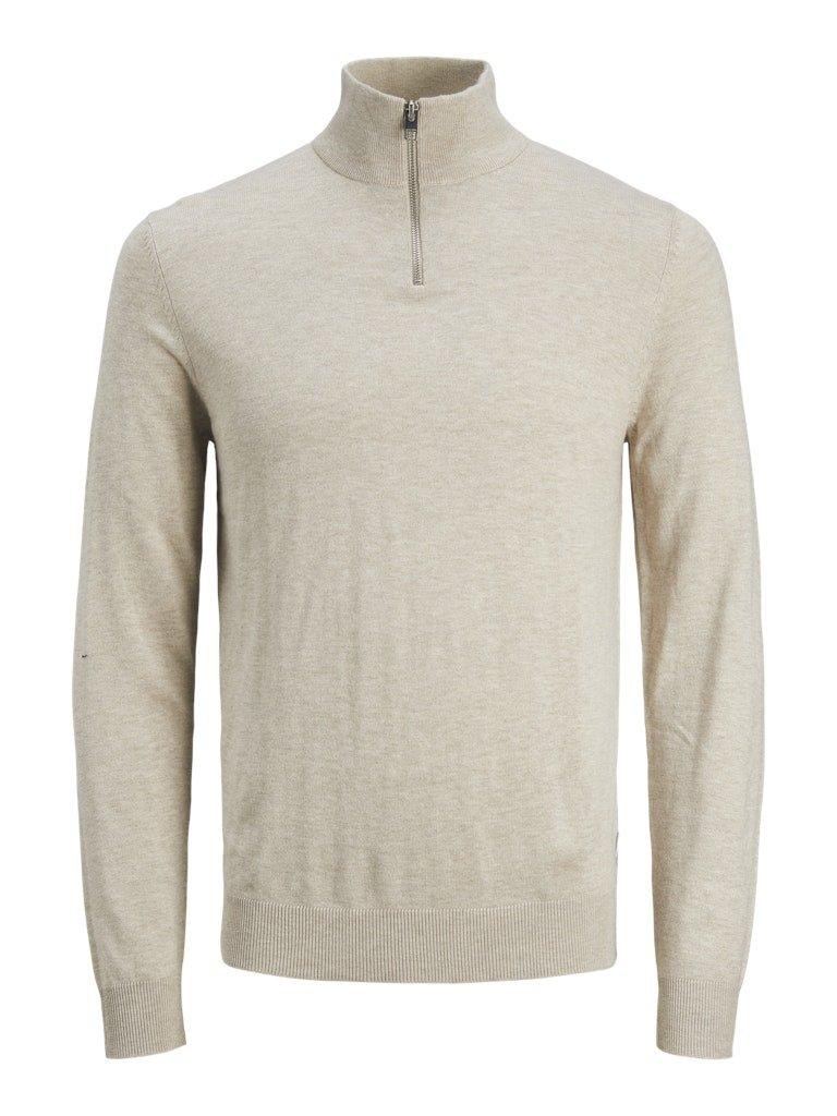 Jack & Jones Emil - Half zip højhalset strikket pullover - HUSET Men & Women