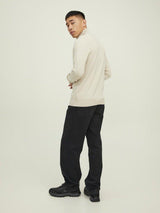 Jack & Jones Emil - Half zip højhalset strikket pullover - HUSET Men & Women